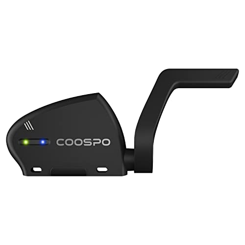 COOSPO BK805 Sensor de Cadencia y Velocidad 2 en 1 Bluetooth Ant+ Sensor de Cadencia de Ciclismo Inalámbrico RPM para Computadora de Ciclismo Compatible con Zwift Wahoo Rouvy CoospoRide