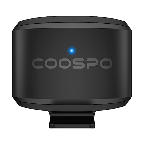 COOSPO BK9S Sensor de Velocidad para Ciclismo, Bluetooth5.0 Ant+ y 300H Duración de la Batería Resistente al Agua IP67，Speed Sensor Inalámbrico de RPM de Bicicleta