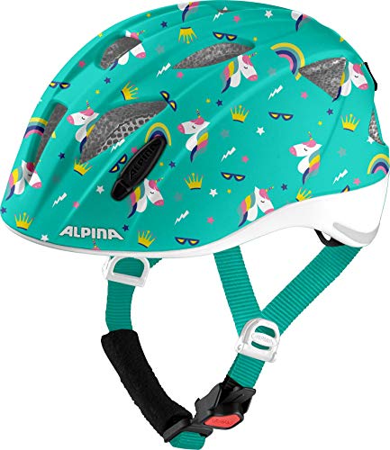 ALPINA XIMO Flash Casco de Bicicleta, Unisex-Niños, Unicorn Gloss, 45-49 cm